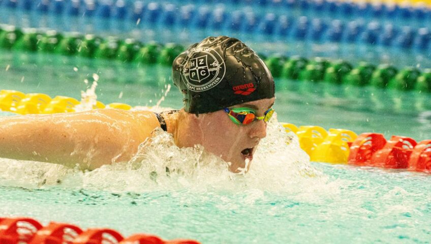 Marte Hieke van der Kamp in actie